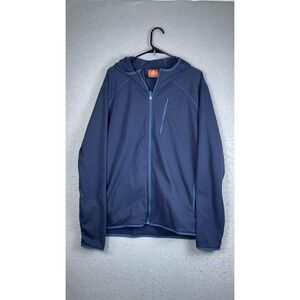 Merrell Jacket Mens XL Blue Hooded Softshell Full Zip M Select Regulate Lined